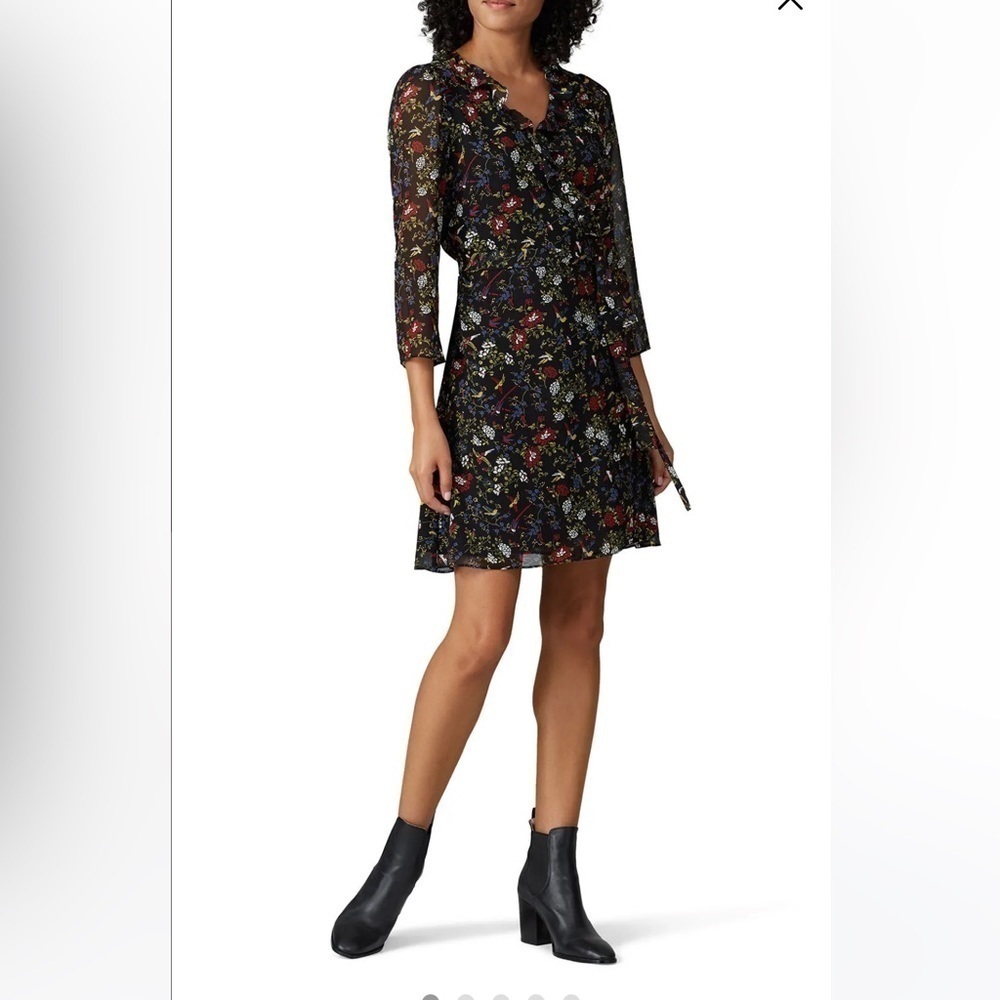 Madewell | Printed Ruffle Wrap Dress